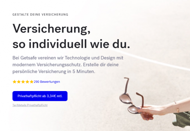 Getsafe Privathaftpflicht im Vergleich 12/2023 ⇒ Kosten, Details ...